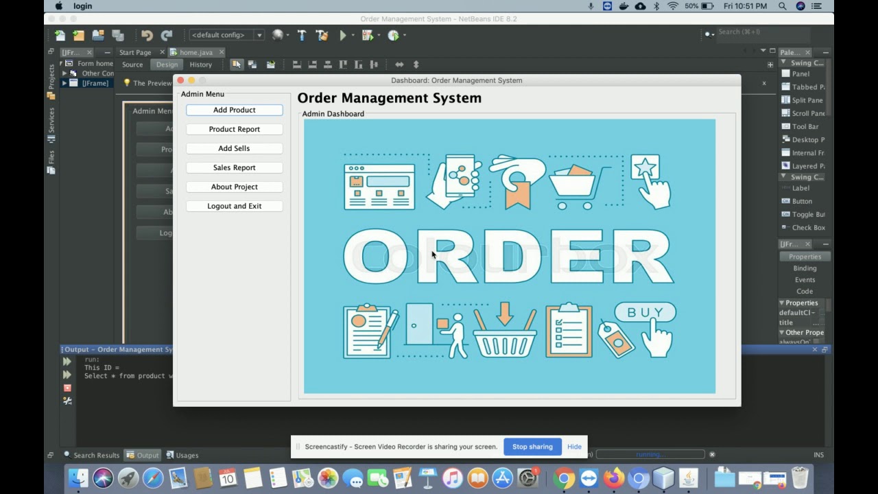 Core Java And Mysql Project On Order Management System Youtube