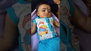 കൊടുംകാറ്റിനു മുമ്പുള്ള ശാന്തത😴 #Shorts#short vedio#Baby Sathvik #baby funny vedio#