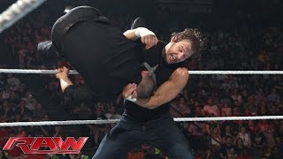Dean Ambrose vs. J&J Security – 2-on-1 Handicap Match: Raw, May 11, 2015