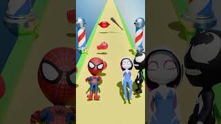 GTA V New Punch \u0026 Kiss Run Red Spidey Vs Spider Gween Funny Challenge! #gta