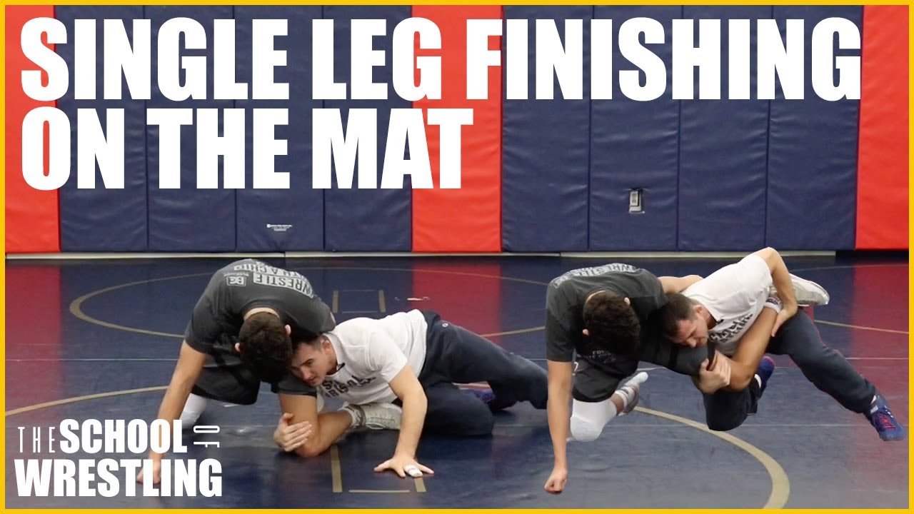 Single Leg Finishing On The Mat - The School Of Wrestling Technique ...