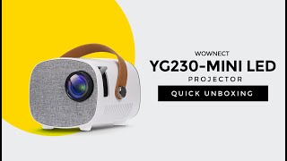 WOWNECT YG230 MINI LED KIDS PROJECTOR UNBOXING | clik2buy.com |