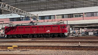 単9847レEF81 140 送り込み回送新宿駅通過シーン