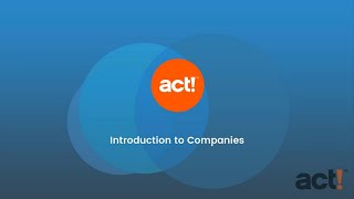 Act! Training Video - Introduction to Companies