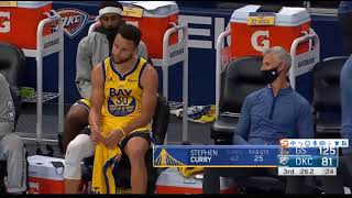 Stephen Curry Upset As Kerr Won't Let Him Back In The Game To Break Klay Thompson Record!