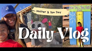 Daily Vlog| Pumpkin Patch | Mother & Son day date | Grocery Haul | Make S'mores w/ US