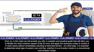 Lloyd AC E4 Error Code 🔧 Inverter & Non-Inverter | Meaning, Causes and Easy Fix!