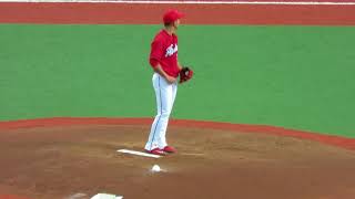 H30.06.12　1回裏　今季初登板　先発：福井、　小田を空三振　広島×ｵﾘｯｸｽ　京セラドーム