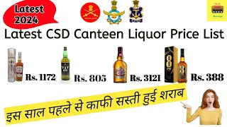 2024 Latest CSD Liquor Price List: Everything You Need To Know | CSD में शराब के latest price |