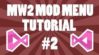 How To Make A MW2 TU8 Mod Menu - Pt.2 - Adding Lines \u0026 Options