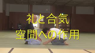 合気の原理：礼と空間の合気　礼の空間への作用の検証　Principle of Aiki　　　＃合気道　#aikido　＃合気　＃アストラル体　♯中心帰納