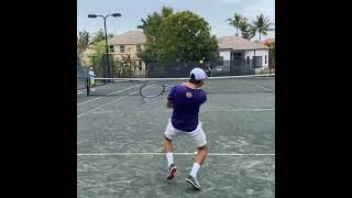 🤯College tennis player🤯 Ronald Hohmann PLAYING practice points with 😱SoonWoo Kwon😱😁