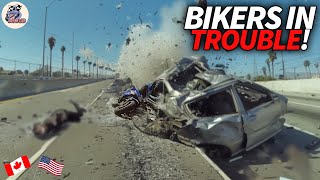 100 Insane Motorcycle Crashes Moments | USA & CANADA Only