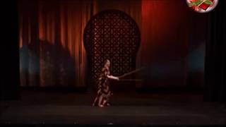 Arielle Performs Saidi Raqs Assaya  Double Cane at the Middle Eastern Mosaic 2017