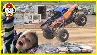Hot Wheels Monster Jam Trucks Racing - FREESTYLE SHOW ft. Samson (Monroe County Fair, MI)