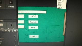 Temperature conversion using C/C++ , javascript andQML.