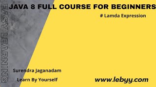 Java 8 features :: Lambda Expression Example Part 2 | Java 8 features for Beginners