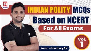 Indian Polity MCQs l Ncert MCQs lPolity MCQl Constitution MCQs VOL 01 BY Karan Chaudhary