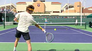 Andrey Rublev - Court Level Practice Sessions [IW 2022]