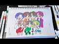 Vẽ tranh BTS, vẽ tranh chibi dễ thương#art #vetranh #vetranhbutchi #paperdiy #bts #asmr