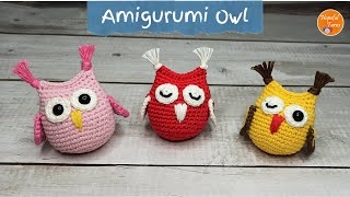 Easy Crochet Amigurumi Owl | Great for Christmas Ornaments/ Keychains - Amigurumi for Beginners