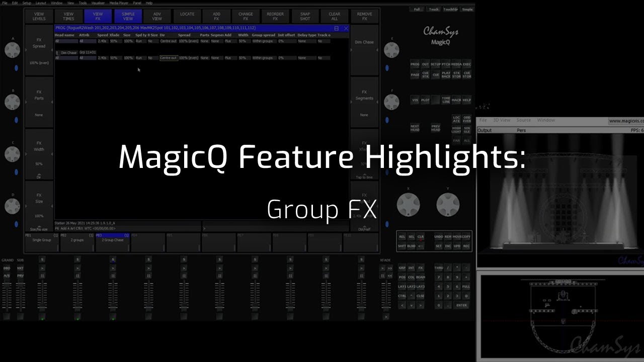 Magicq Feature Videos Group Fx Youtube