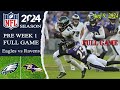 Philadelphia Eagles vs Baltimore Ravens [FULL GAME] | Aug 9, 2024 | NFL 2024 Pre | Can't-Miss Play |