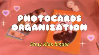 (eng sub) организация биндера (3?) | stray kids photocards organization | skz binder