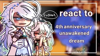 •The Archon react to 4th Anniversary Unawakened Dream • +past 1/1 + //gacha x genshin \\\\