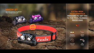 Senter Kepala Fenix HM65R-DT Magnesium Trail Running Headlamp