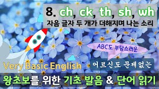 그 어렵다는 TH 발음하기 | CH, CK, TH, SH, WH 읽기 | Tongue Twister | She sells seashells by the seashore