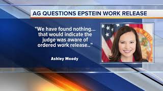 Attorney general questions Epstein work release
