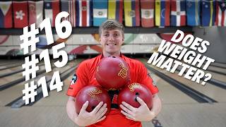 Does Bowling Ball Weight REALLY Matter?