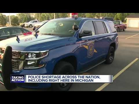 Police officer shortage affecting Michigan Police officer shortage affecting Michigan