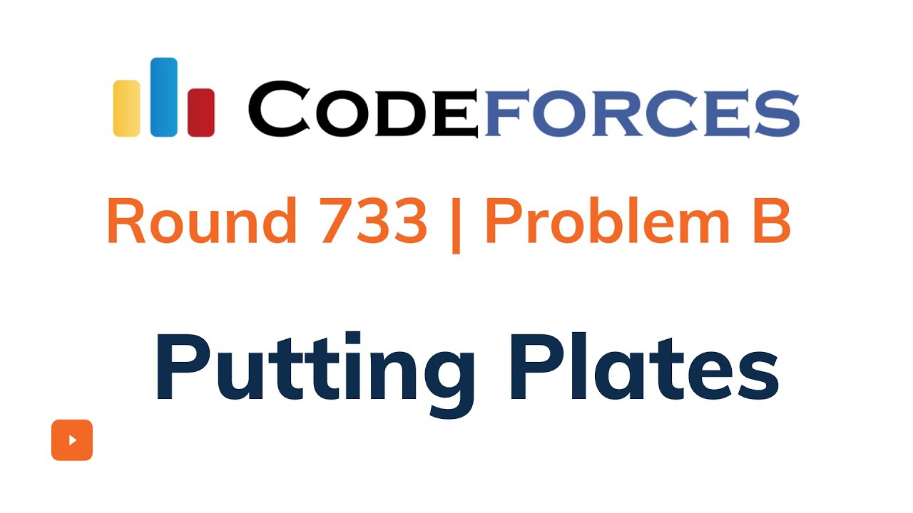 Putting Plates | Problem B | Codeforces Round 733 | Solution With ...