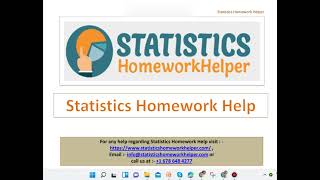Statistics Homework Help