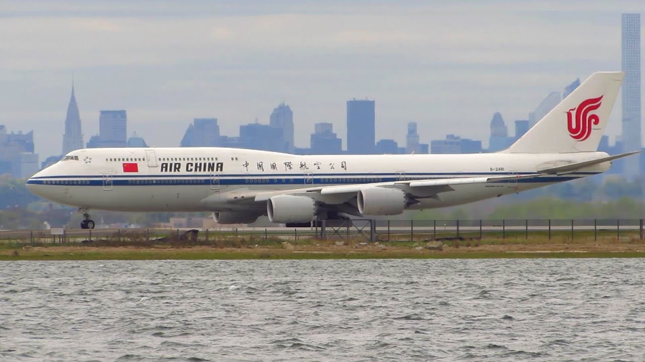 Air China Boeing 747-8i [B-2481] Stunning Takeoff From New York JFK ...