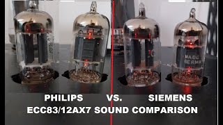 Tube Sound Comparison - Philips VS. Siemens ECC83/12AX7 (50's and 60's)