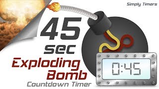 45 sec exploding countdown timer