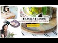 trash à trésor 1| mes projets upcycling & jardinage pr décorer ma table》surcyclage déco bois/plantes