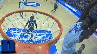 Zion Williamson Alley-Oop Slam Dunk Sends Cameron Into A Frenzy