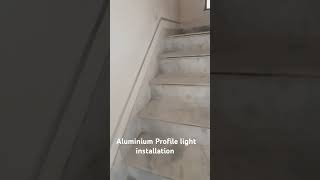 Aluminium profile light installation #electric #profilelight #light #housewiring #civil #carryminati