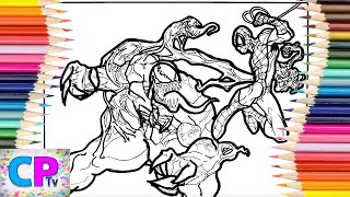 Venom vs Spiderman Coloring Pages/Venom Fights Spiderman/Cartoon - On & On (ft. Daniel Levi)