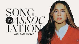 Tate McRae Sings Bruno Mars, Bebe Rexha, & "you broke me first" in a Game of Song Association | ELLE