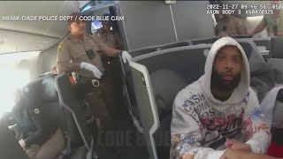 Bodycam footage shows Odell Beckham Jr's removal from plane