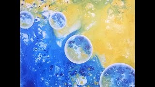 Acrylic Fluid Art With Water by Jennifer Blix Art