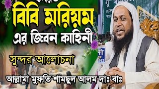 বিবি মরিয়ম এর সংক্ষিপ্ত জীবনী আল্লামা মুফতি শামছুল আলম // bangla new waz 2025 bibi mariam / Waz 2025