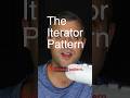 Design patterns - The iterator pattern. ( YT for full video ) #softwareengineering