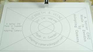 Test drawing with my DIY CNC using UCCNC and UC300ETH.