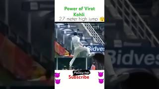 Power of virat kohli,2.7 meter high jump 😮 please subscribe @Ankan347 #viratkohli 🙏